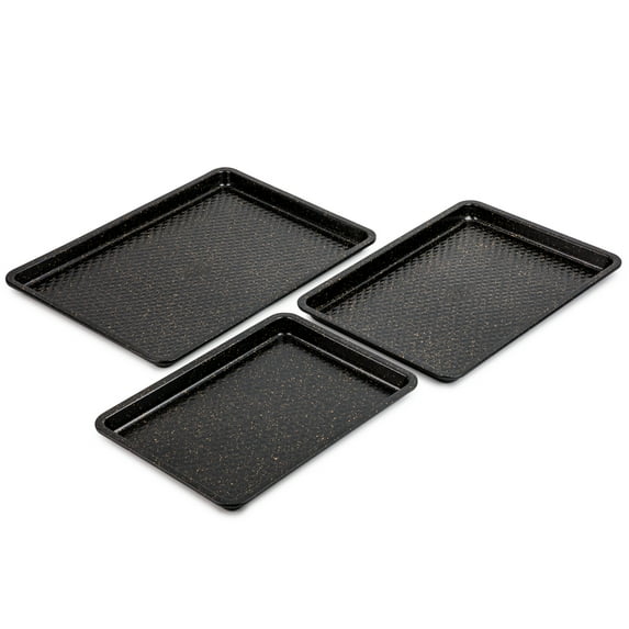 Thyme & Table Nonstick Sheet Pan 3-Piece Set - Black
