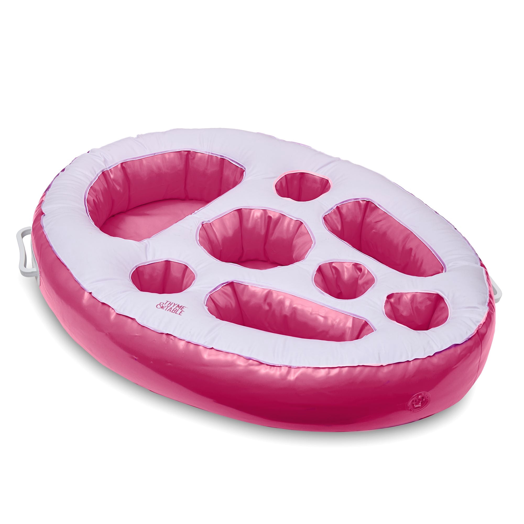 Thyme & Table Serve Tray Floatie, Pink and White
