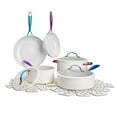 thumbnail image 1 of Thyme & Table 12-Piece Non-Stick Signature Cookware Set, Pots and Pans Set - Cream Rainbow, 1 of 7