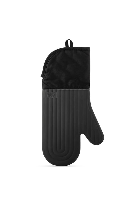 Thyme & Table Silicone Oven Mitt, Black