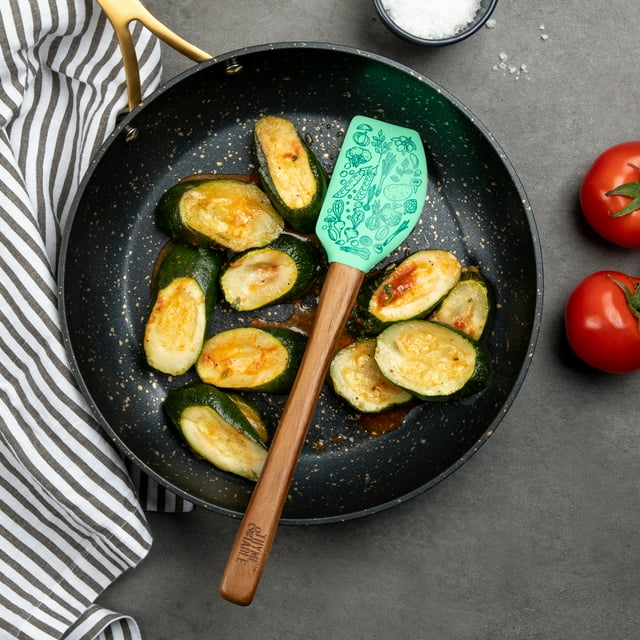 Thyme & Table Silicone Scraper Spatula with Kitchen Conversion Chart