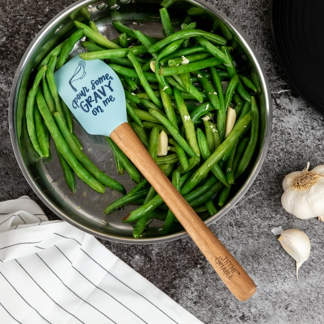 Thyme & Table Silicone Scraper Spatula with Kitchen Conversion Chart