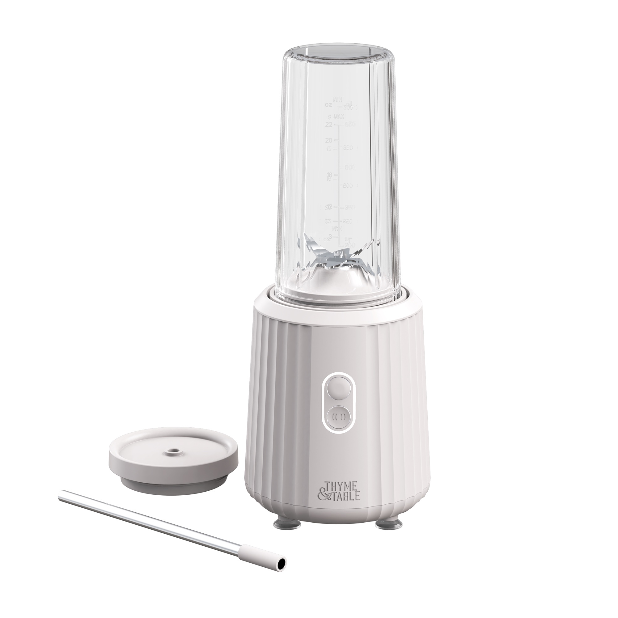 Thyme & Table Single Serve Blender, Sand White