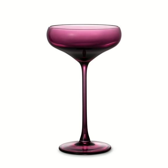 Thyme & Table 10 fl oz Magenta Sphere Coupe Cocktail Glass