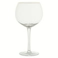 thumbnail image 1 of Thyme & Table 21 fl oz Sphere Stemmed Wine Glass, Gold Rim, 1 of 5