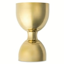 Thyme & Table 1 fl oz & 2 fl oz Gold Stainless Steel Double-Sided Jigger