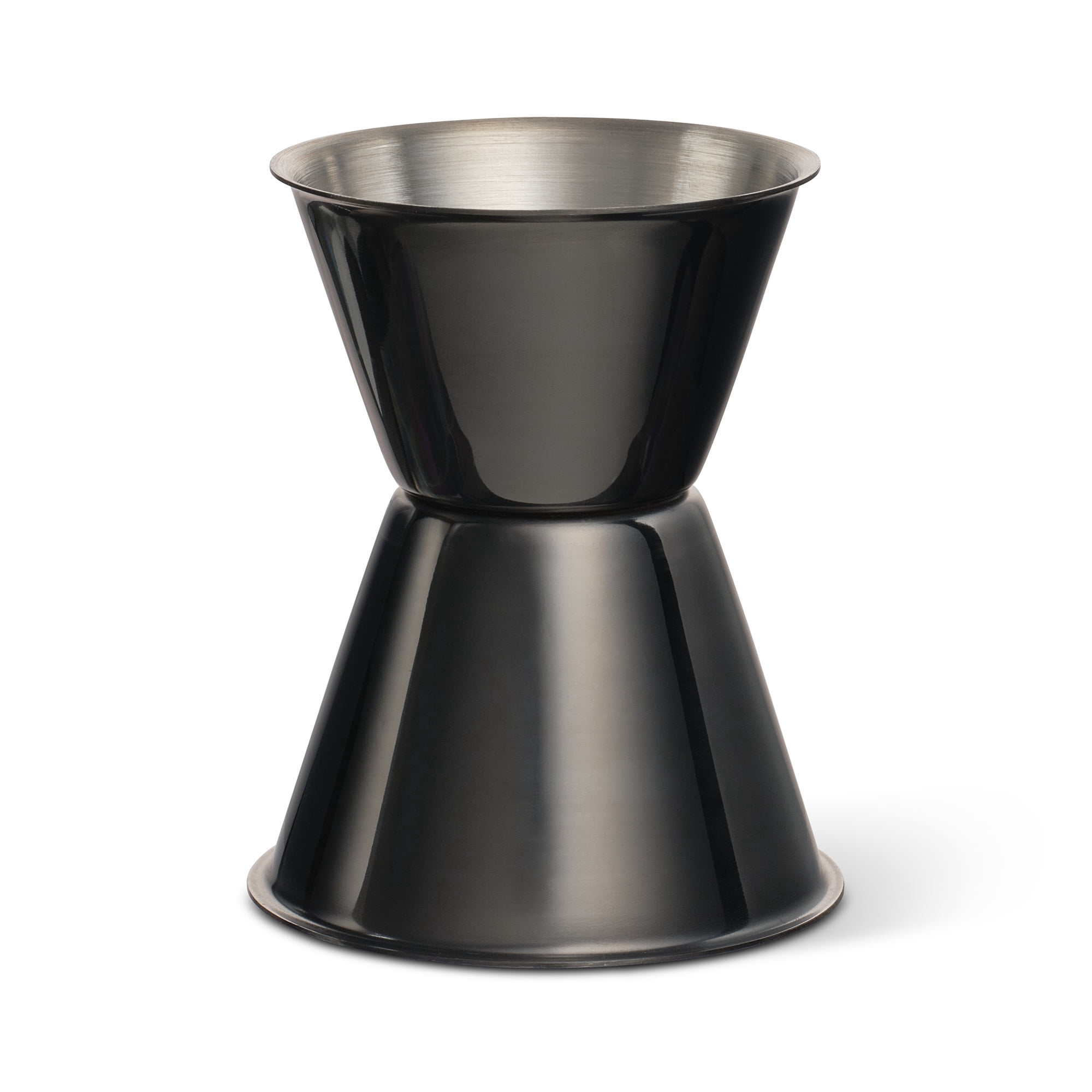 Thyme & Table Stainless Steel Black Double-Sided Jigger,1.5 oz/2.2