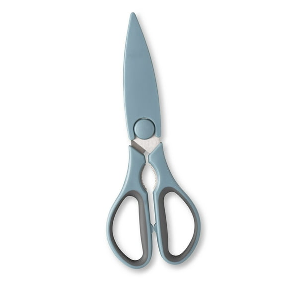 Thyme & Table Stainless Steel Kitchen Shears with Sheath, Blue