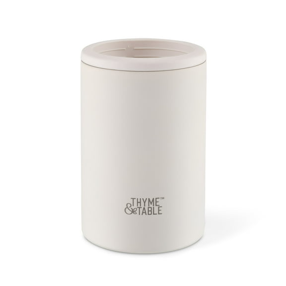 Thyme & Table 13 fl oz Stainless Steel Can Holder, White