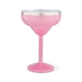 thumbnail image 1 of Thyme & Table 10oz Stainless Steel Margarita Tumbler with Push lid, Pink, 1 of 6