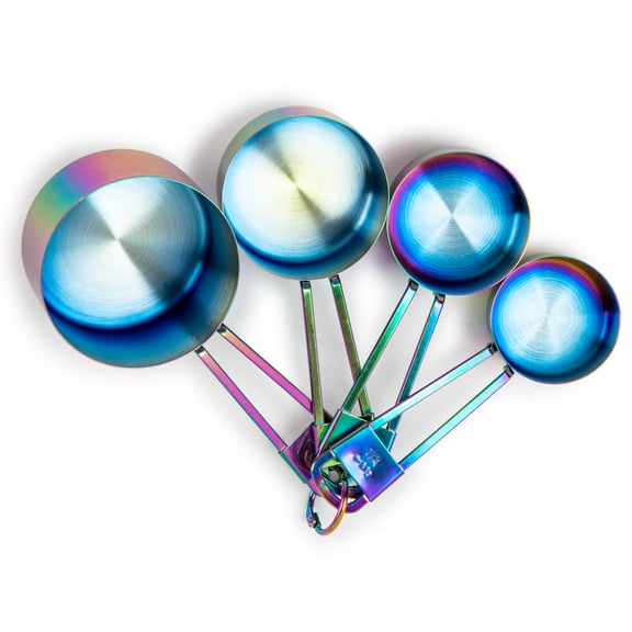 Thyme & Table Stainless Steel Measuring Cups Rainbow