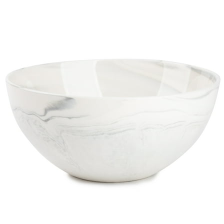Thyme & Table Grey Marble Ceramic Bowl