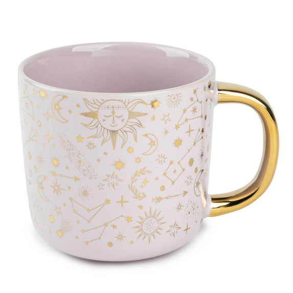 Thyme & Table 16 fl oz Gold Stars Ceramic Coffee Mug