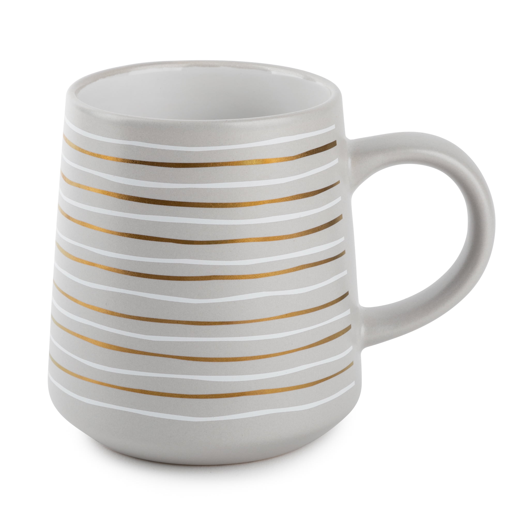 Thyme & Table Monogram K Stoneware Coffee Mug 16oz, White 