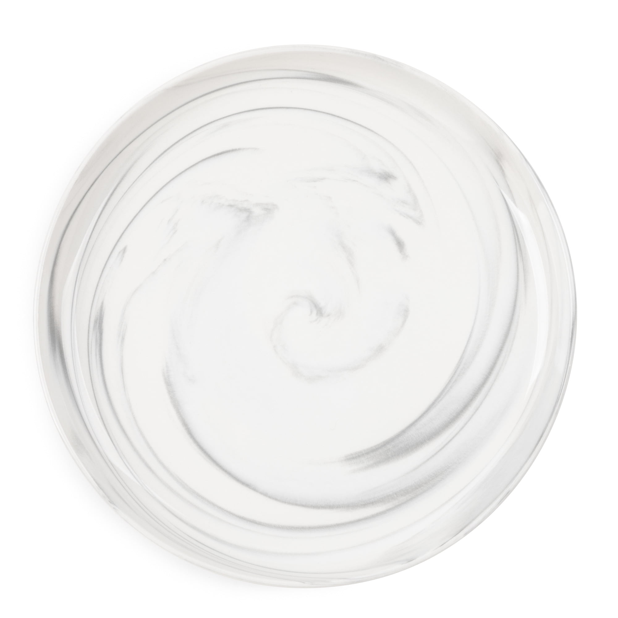 Thyme & Table Gray Marble Ceramic Dinner Plate