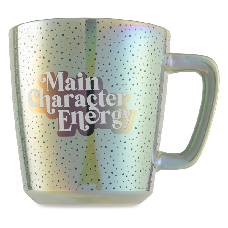 Thyme & Table 20 fl oz Stoneware Main Character Energy Mug, Blue