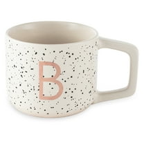 Thyme & Table Stoneware Monogram B Mug, White Speckled