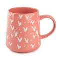 thumbnail image 1 of Thyme & Table Stoneware Mug, 16 fl oz, Pink Hearts, 1 of 6