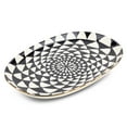 thumbnail interactive-video image 1 of Thyme & Table Stoneware Oval Serve Platter, Medallion, 1 of 5