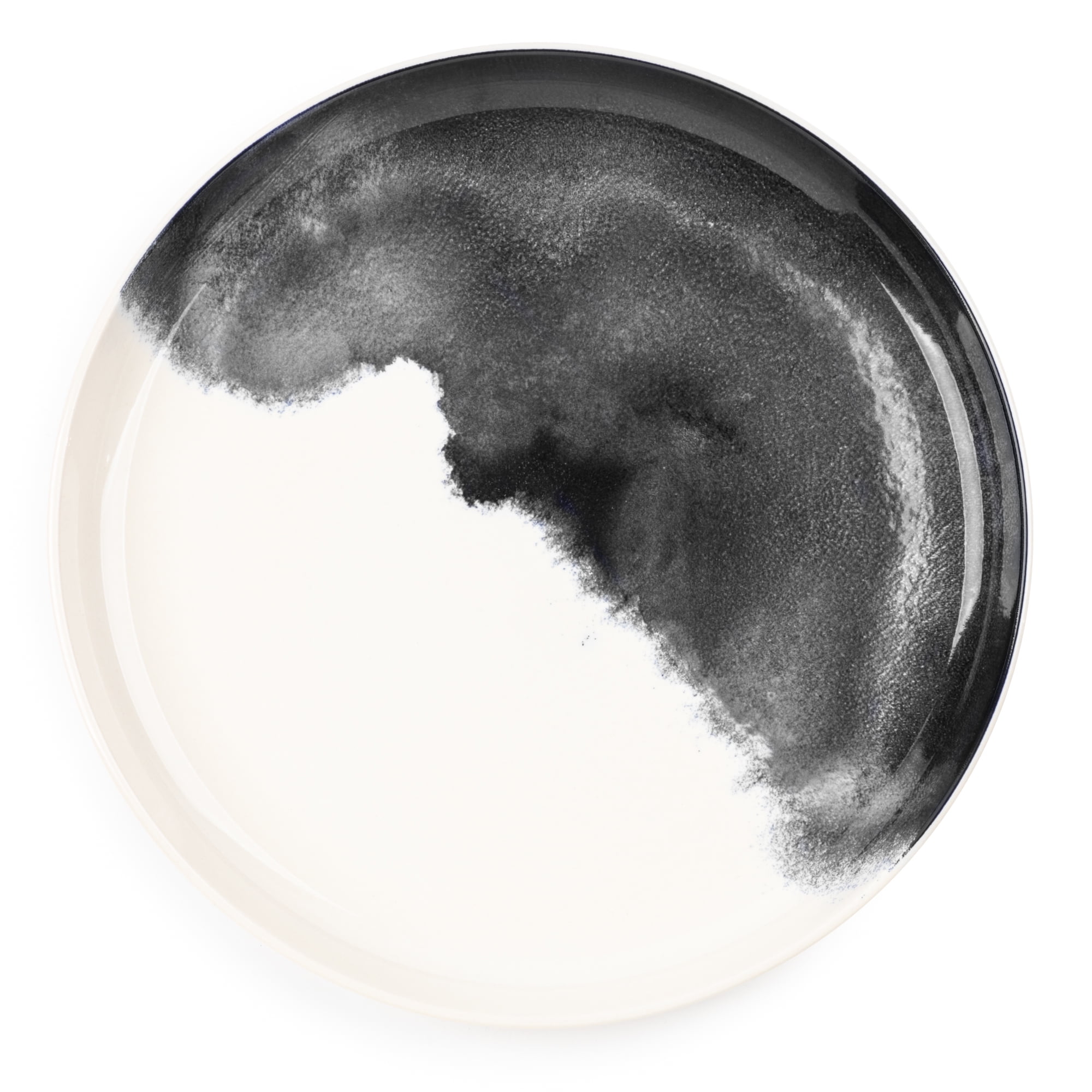 Thyme & Table Stoneware Drip Dinner Plate, Grey