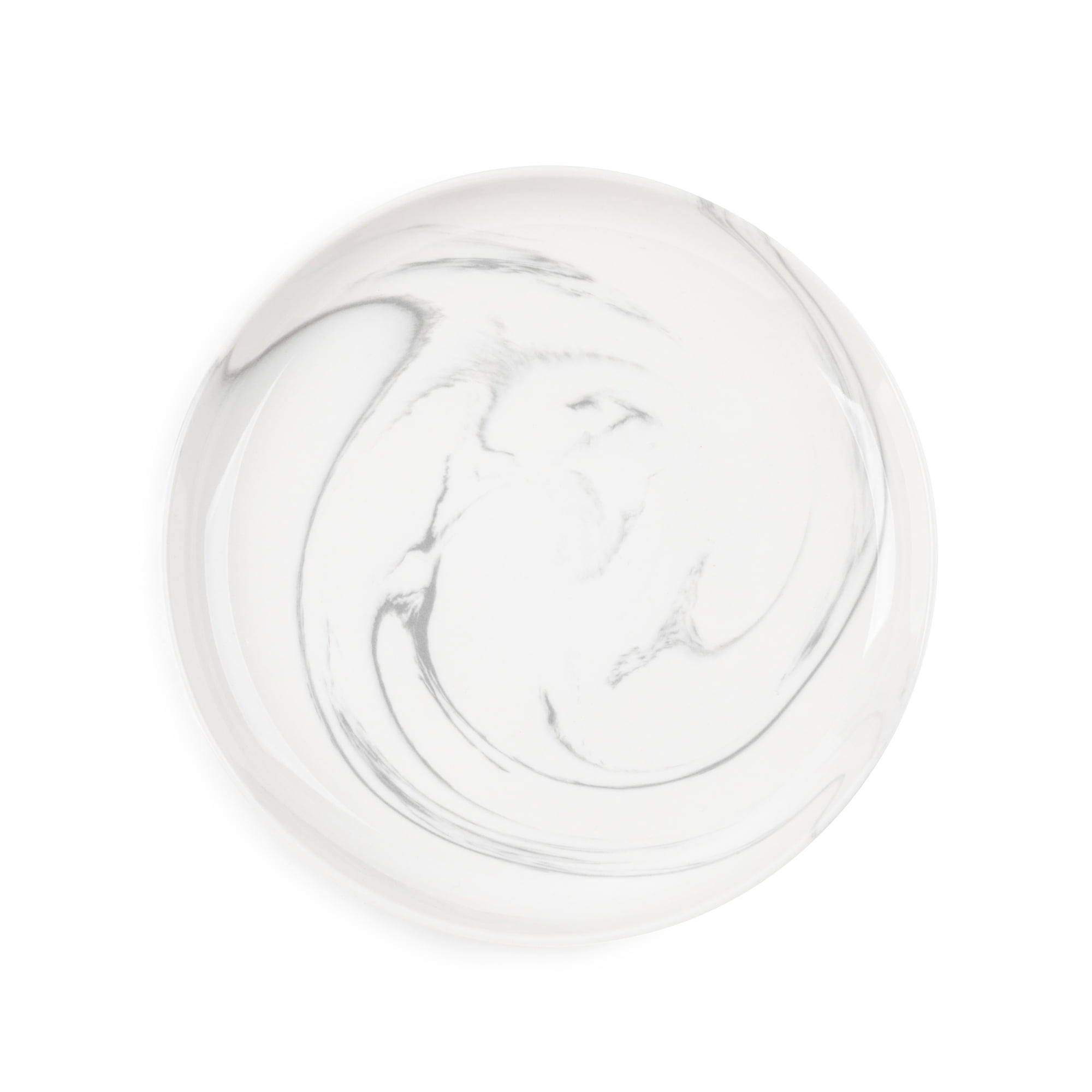 Thyme & Table Gray Marble Ceramic Salad Plate