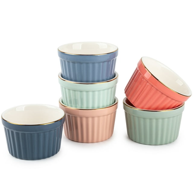 Thyme & Table Stoneware Ramekin, MultiColor, 6Piece Set