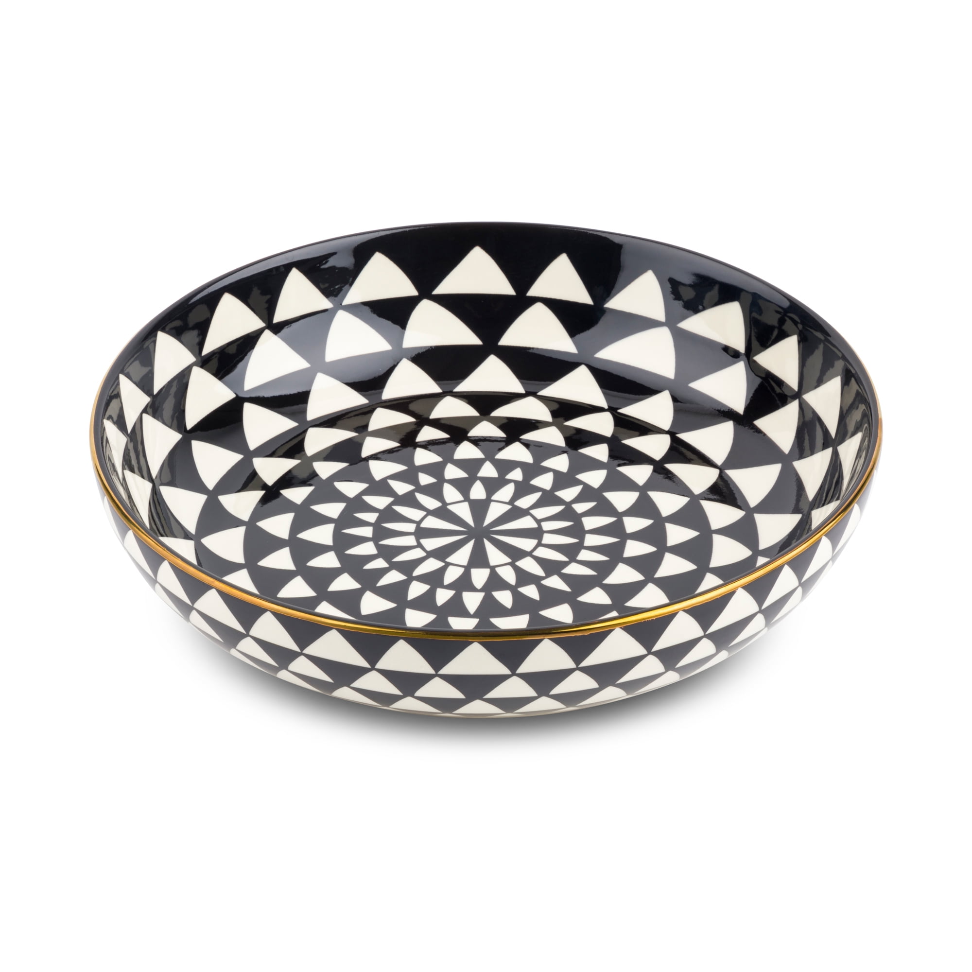 Thyme & Table Stoneware Serve Bowl, Medallion Collection - Walmart.com