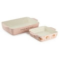 thumbnail image 1 of Thyme & Table Stoneware Square & Rectangular Baker, Pink, 2-Piece Set, 1 of 6