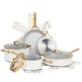 thumbnail image 1 of Thyme & Table Supreme 12-Piece Cookware Set Non-Stick - Cream, 1 of 12