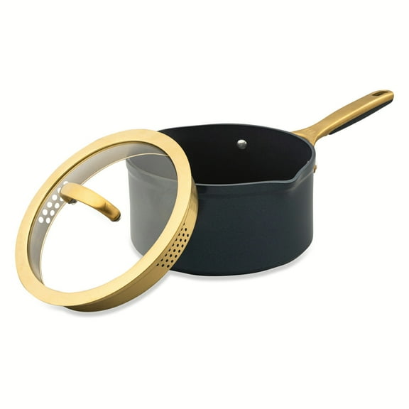 Thyme & Table 3.5 QT Non-Stick Supreme Collection Saucepan - Atlantic Blue