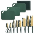 thumbnail image 1 of Thyme & Table Supreme Series 20-Piece Knife Set, Green, 1 of 8