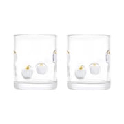 Thyme & Table 12 fl oz White Pumpkin Charm Glass Set, Pack of 2