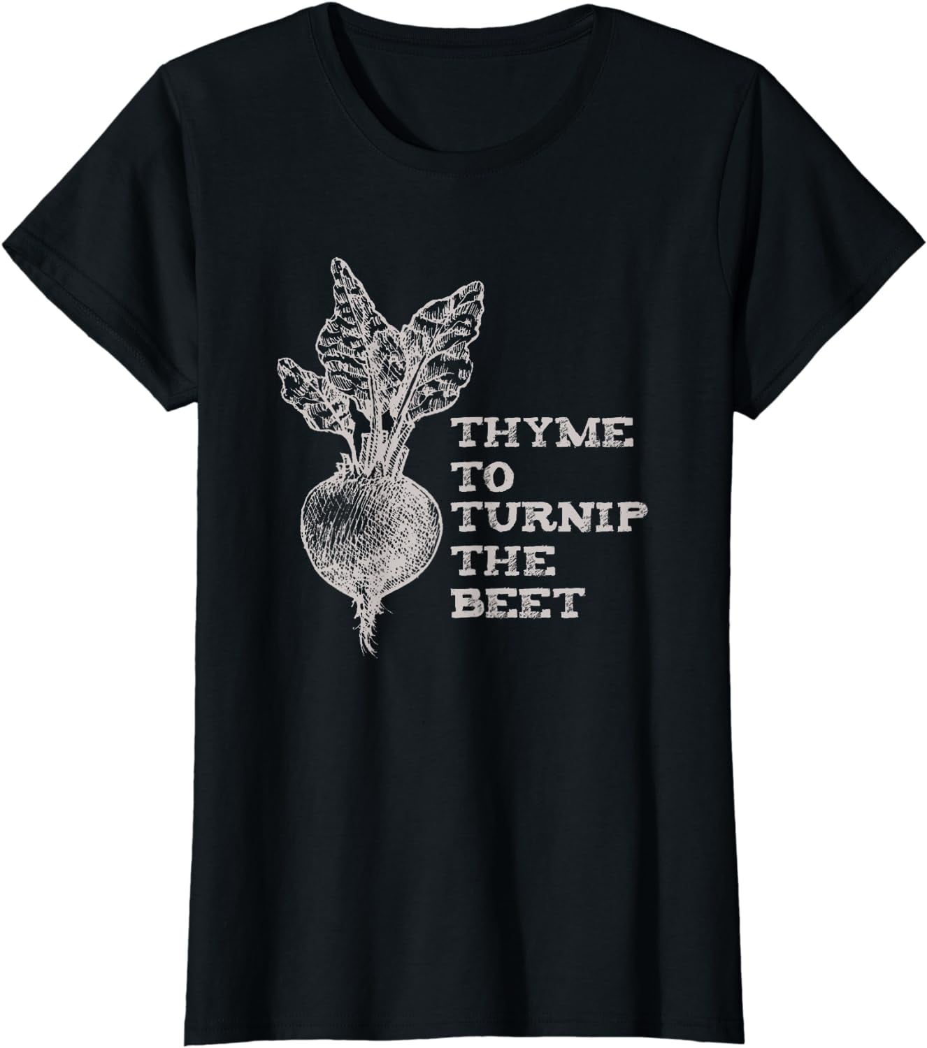 Thyme To Turnip The Beet Garden Vegetable Funny Vegan TShirt