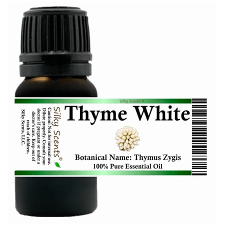 Thyme White Essential Oil 5 ml (1/6 fl oz) - 100% Pure and Natural by Silky Scents