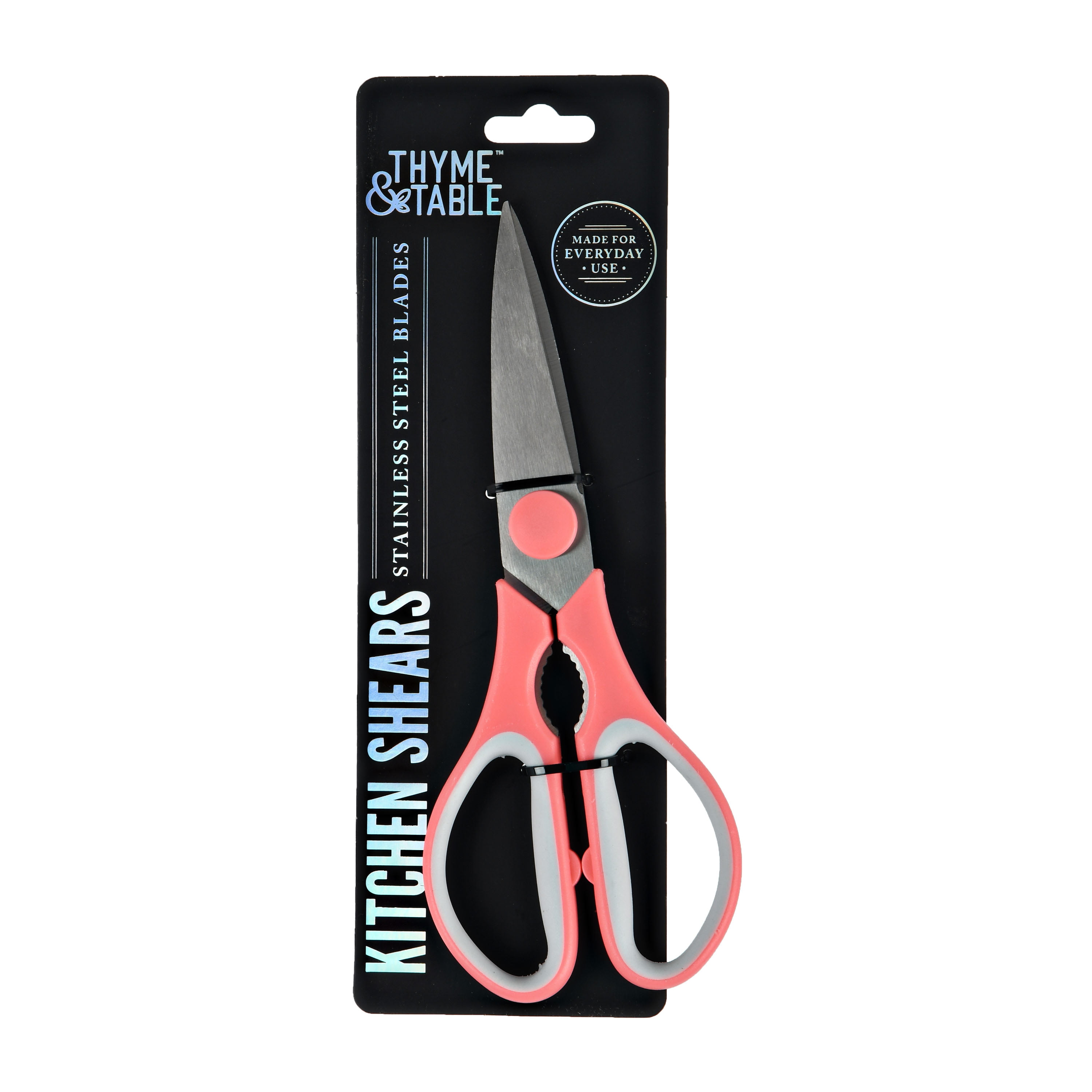 Thyme and Table Stainless Steel Kitchen Shears, Coral 