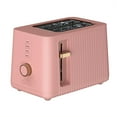 thumbnail interactive-video image 1 of Thyme & Table 2-Slice Toaster, Extra-Wide Slots with Removable Crumb Tray, Faded Rose, 1 of 12