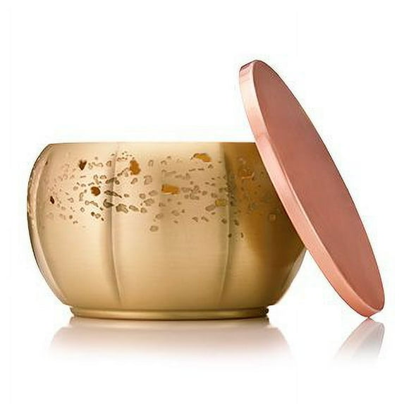 Thymes Heirloom Pumpkin Poured Candle 3-Wick Gold