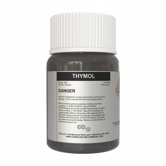 Thymol Crystals | High Purity Aroma Compound - 250 Grams