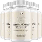 ThyraFemme Balance Capsule - ThyraFemme Balance Advanced Formula for Healthy Body, 5 Pack, 300 Capsules