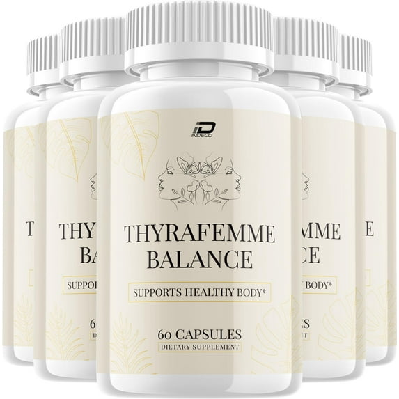 ThyraFemme Balance Capsule - ThyraFemme Balance Advanced Formula for Healthy Body, 5 Pack, 300 Capsules