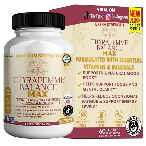 GreenVify Thyrafemme Balance Max Thyroid Support Supplement