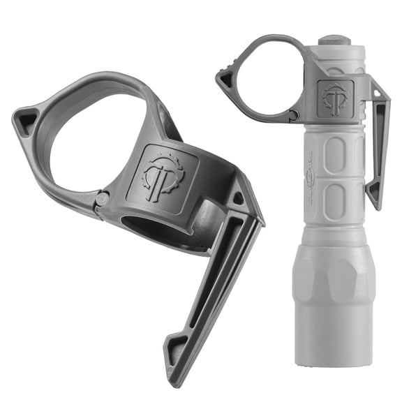 Thyrm SwitchBack Flashlight Ring 2.0 Large, Urban Grey, for Better Light Control when Camping, Hiking