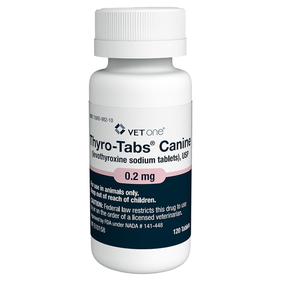 (30 pack) Thyro-Tabs (Levothyroxine Sodium) Canine Tablets, 0.2MG