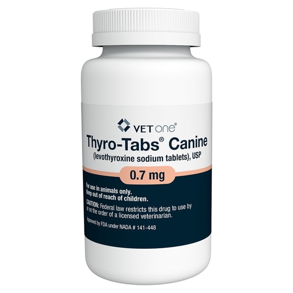 Thyro-Tabs (Levothyroxine Sodium) Canine Tablets, 0.7MG