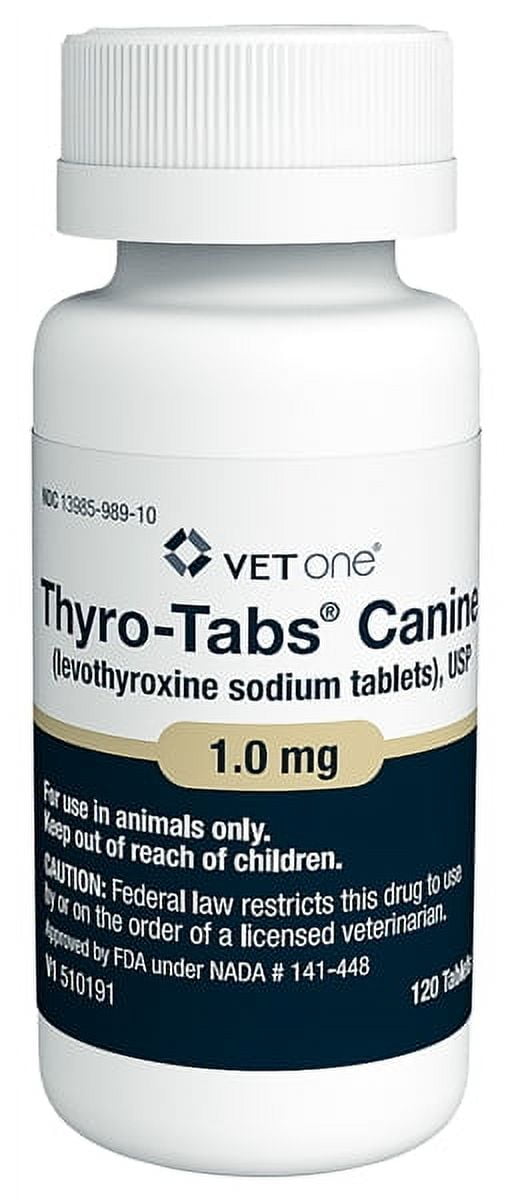 Thyro-Tabs (Levothyroxine Sodium) Canine Tablets, 1MG