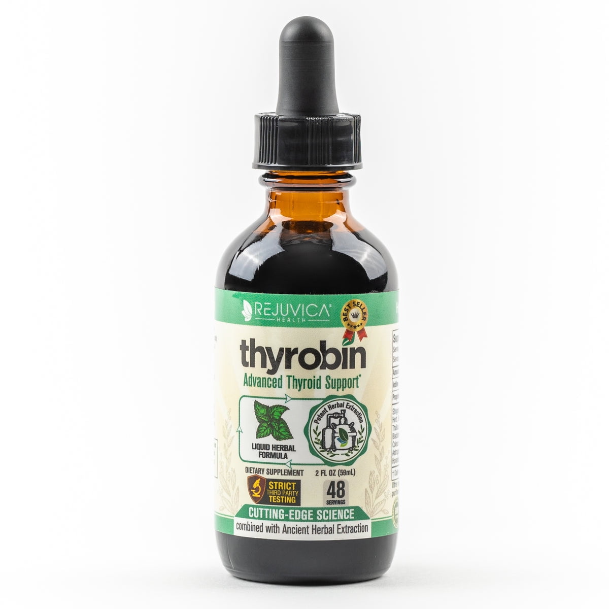 Thyrobin Herbal Thyroid Support Supplement with Spirulina
