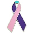 thumbnail image 1 of Thyroid Cancer Awareness Ribbon Enamel Lapel Pin, 1 of 3
