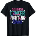 thumbnail image 1 of Thyroid Cancer Fighting Thyroid Ribbon Awareness Fighter T-Shirt, 1 of 3