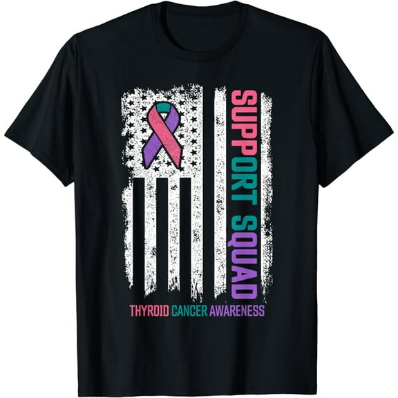 Thyroid Cancer Shirts Support Squad Thyroid Cancer Awareness T-Shirt