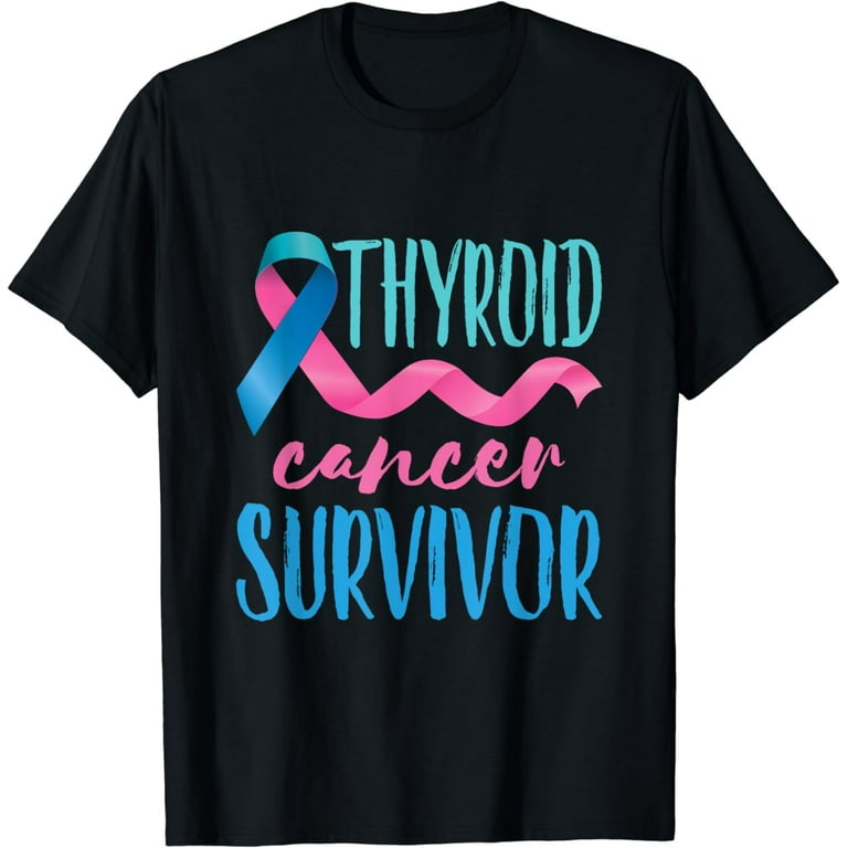 Thyroid Cancer Awareness Products Ribbon Survivor T-Shirt Thyroid Cancer Awareness Products Ribbon Survivor T-Shirt